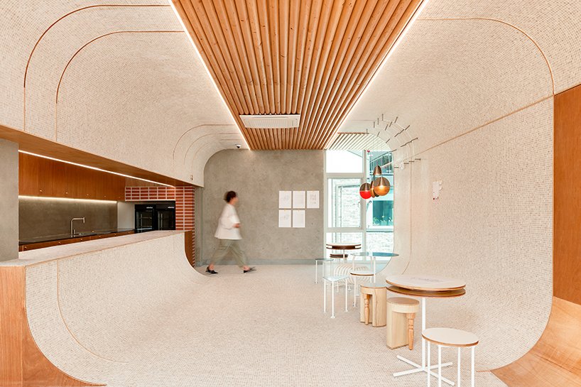 arches, curves and rounded edges contour parconido bakery cafe in south korea