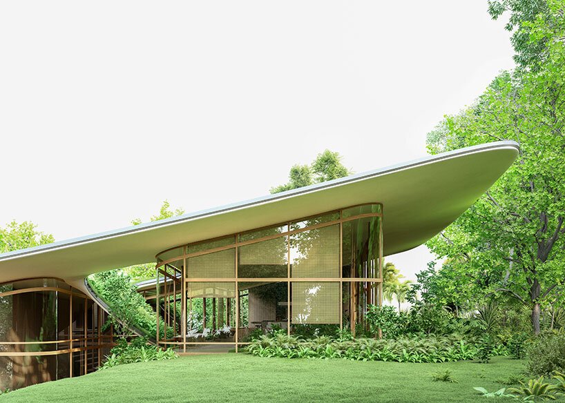 一个巨大的屋顶平面包围了巴西塔佩拉住宅的聚集体量 一个巨大的屋顶平面包围了巴西塔佩拉住宅的聚集体量