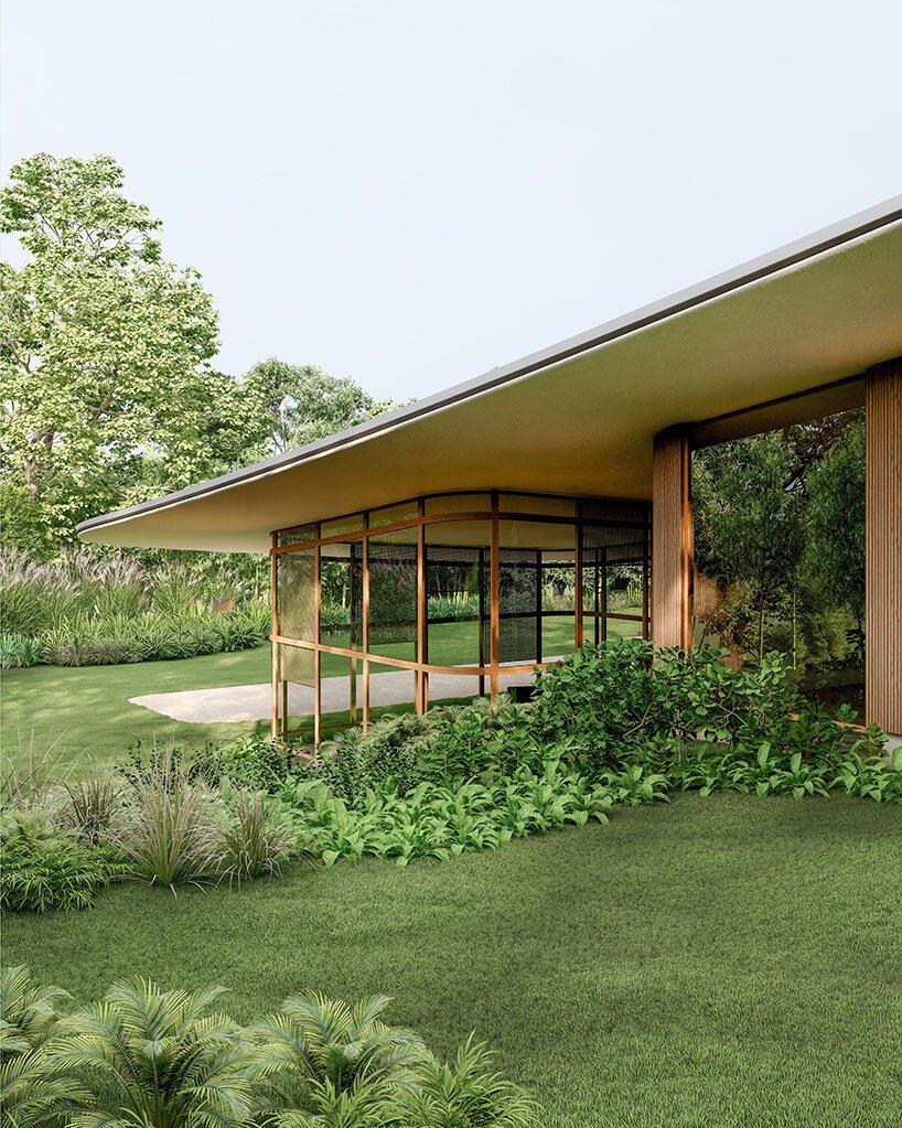 一个巨大的屋顶平面包围了巴西塔佩拉住宅的聚集体量 一个巨大的屋顶平面包围了巴西塔佩拉住宅的聚集体量