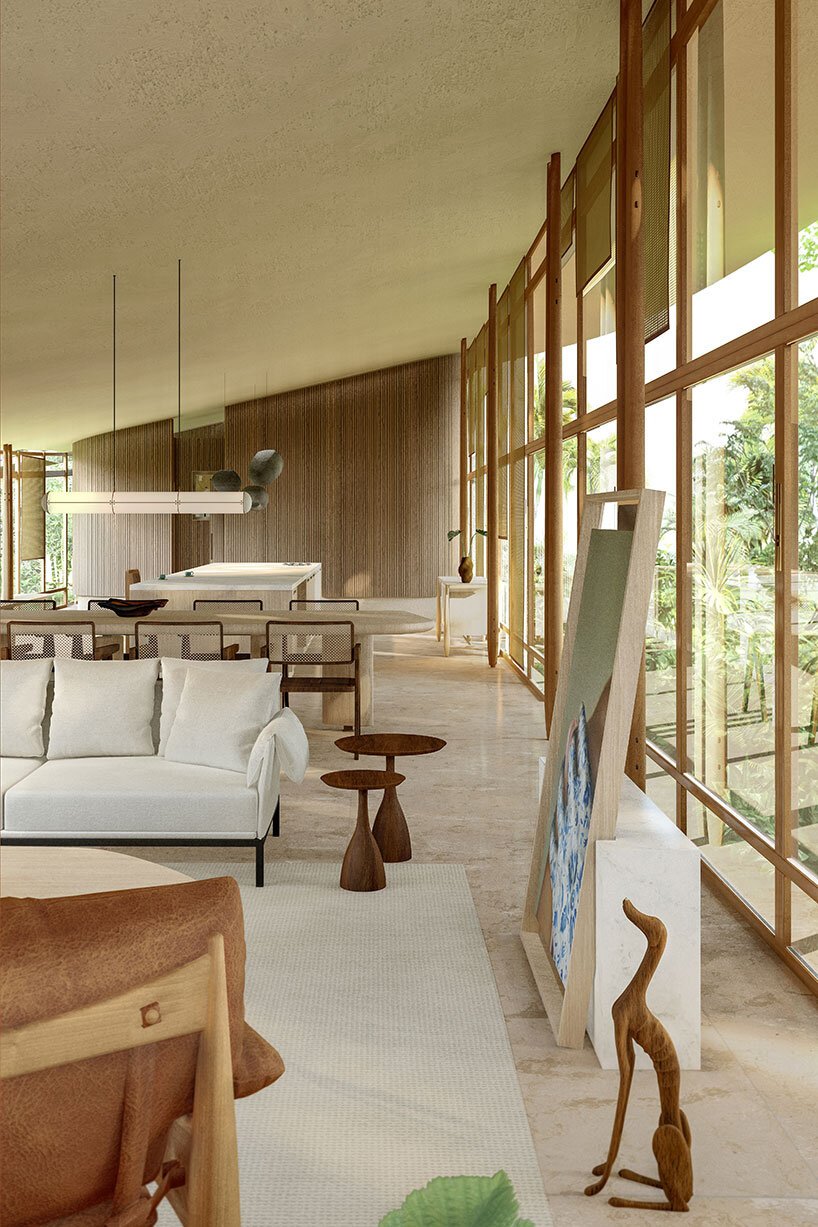 一个巨大的屋顶平面包围了巴西塔佩拉住宅的聚集体量 一个巨大的屋顶平面包围了巴西塔佩拉住宅的聚集体量