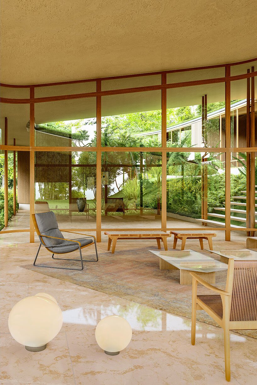 一个巨大的屋顶平面包围了巴西塔佩拉住宅的聚集体量 一个巨大的屋顶平面包围了巴西塔佩拉住宅的聚集体量