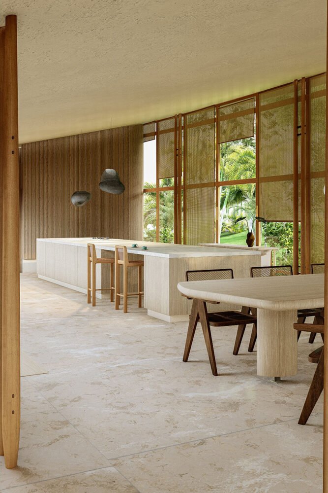 一个巨大的屋顶平面包围了巴西塔佩拉住宅的聚集体量 一个巨大的屋顶平面包围了巴西塔佩拉住宅的聚集体量