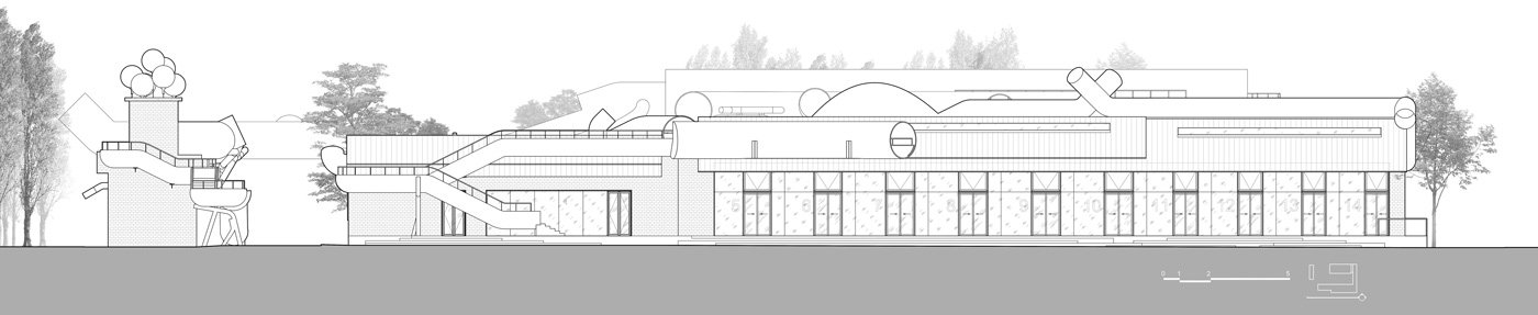 WAA 将 1970 年的北京仓库改造成儿童体验式游乐场
