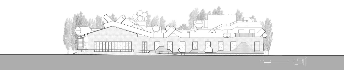 WAA 将 1970 年的北京仓库改造成儿童体验式游乐场