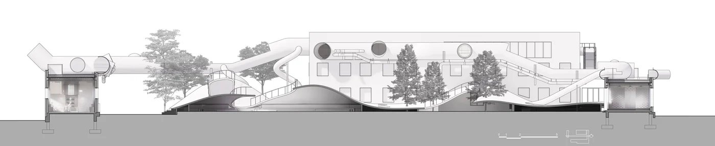 WAA 将 1970 年的北京仓库改造成儿童体验式游乐场