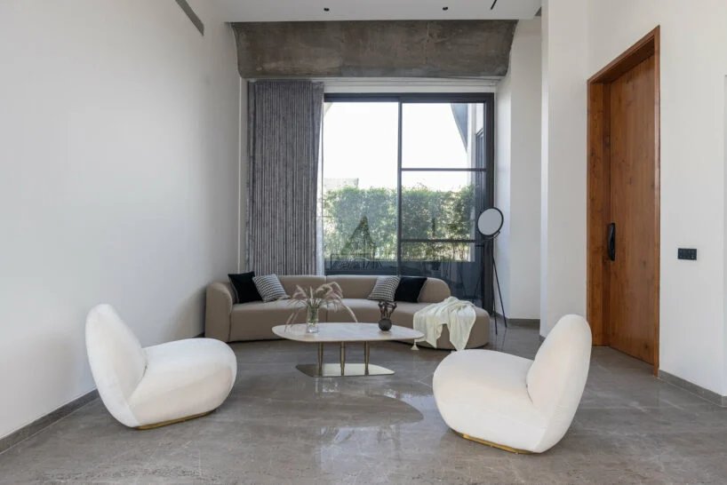 the interiors are serene with minimalist décor