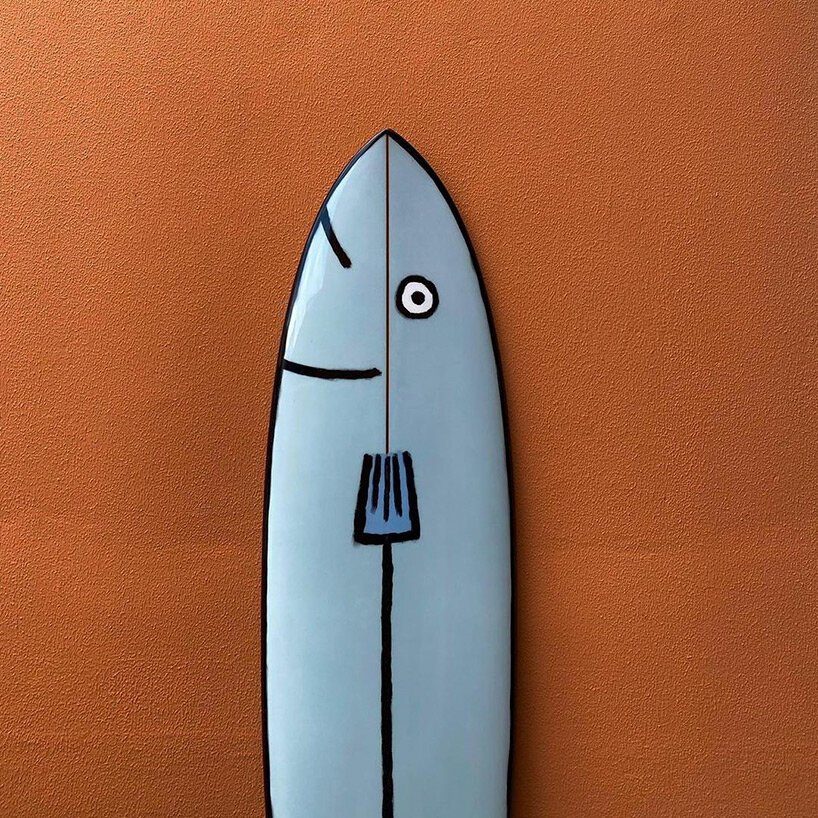 Jean Jullien 的这些手绘海洋动物冲浪板将激发您内心的童真 Jean Jullien 的这些手绘海洋动物冲浪板将激发您内心的童真