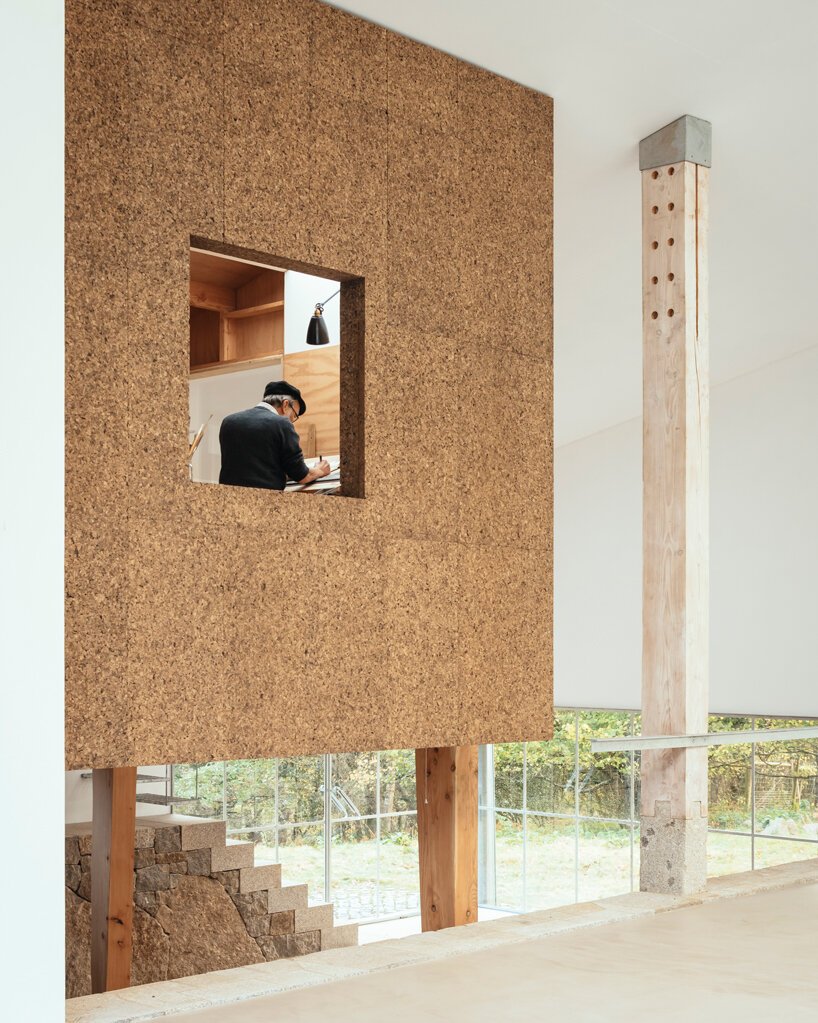 thomas randall-page turns an agricultural barn into a studio for his sculptor father in rural devon