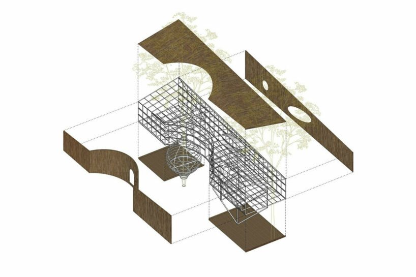 树木生长在越南的这座湖边住宅中，由 H2 建筑师设计