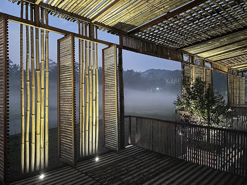 孟加拉国的这个餐厅亭由木头 + 竹子制成,适应季风季节 孟加拉国的这个餐厅亭由木头 + 竹子制成,适应季风季节