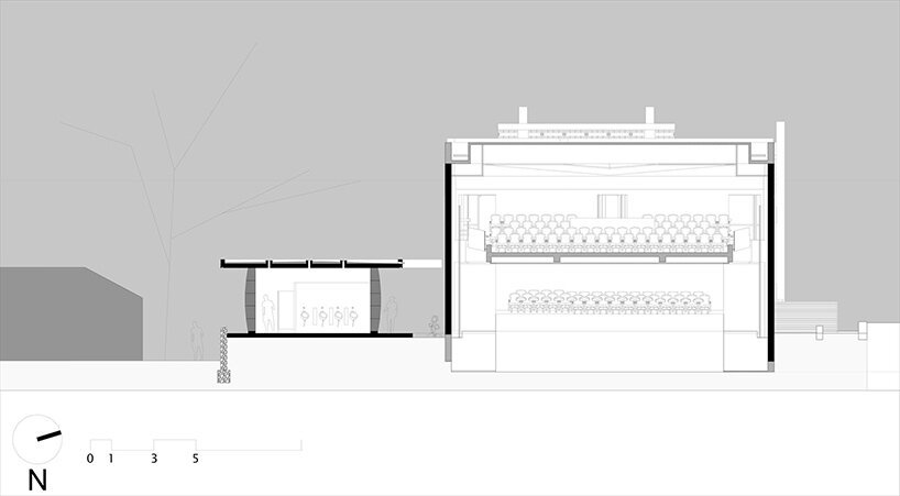 巴拉圭亚松森大学的这些厕所是一群夯土巨石