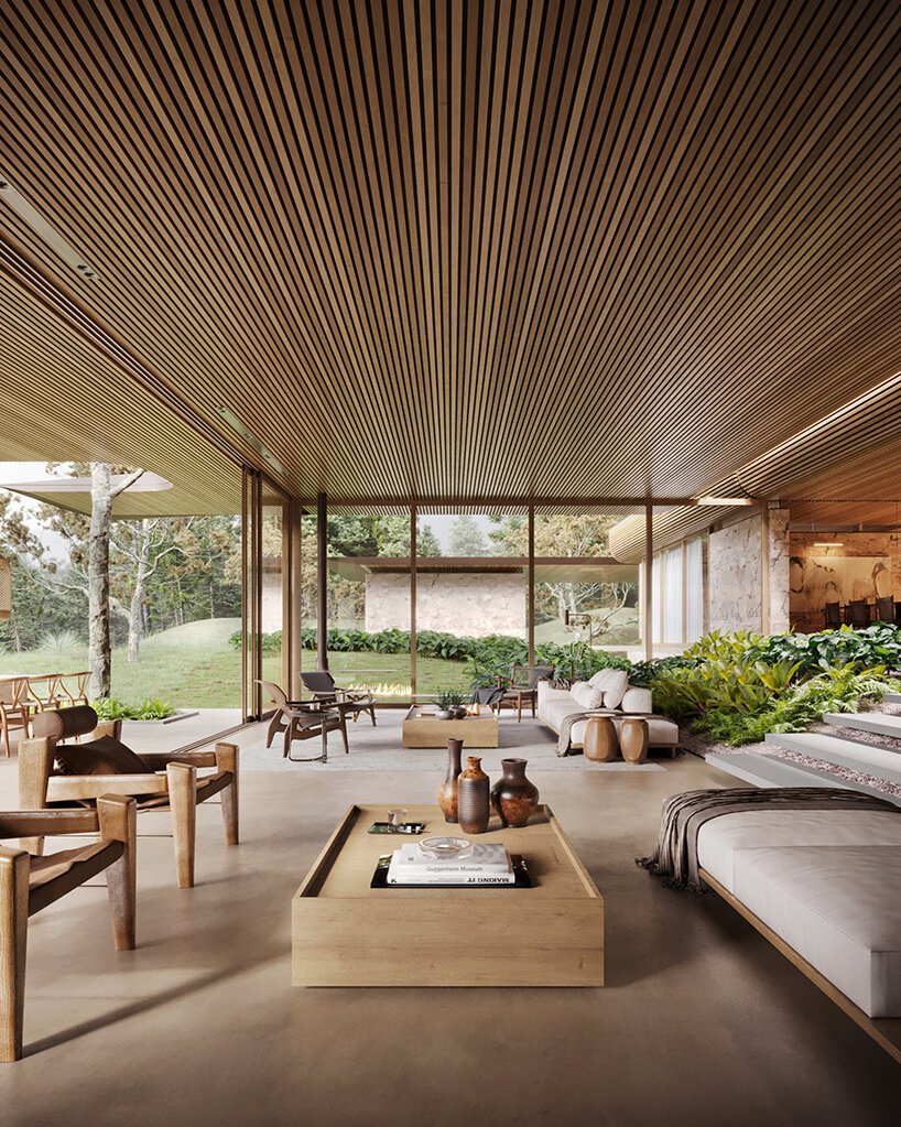 victor ortiz 将他的 umuarama 住宅融入圣保罗郊外的景观中