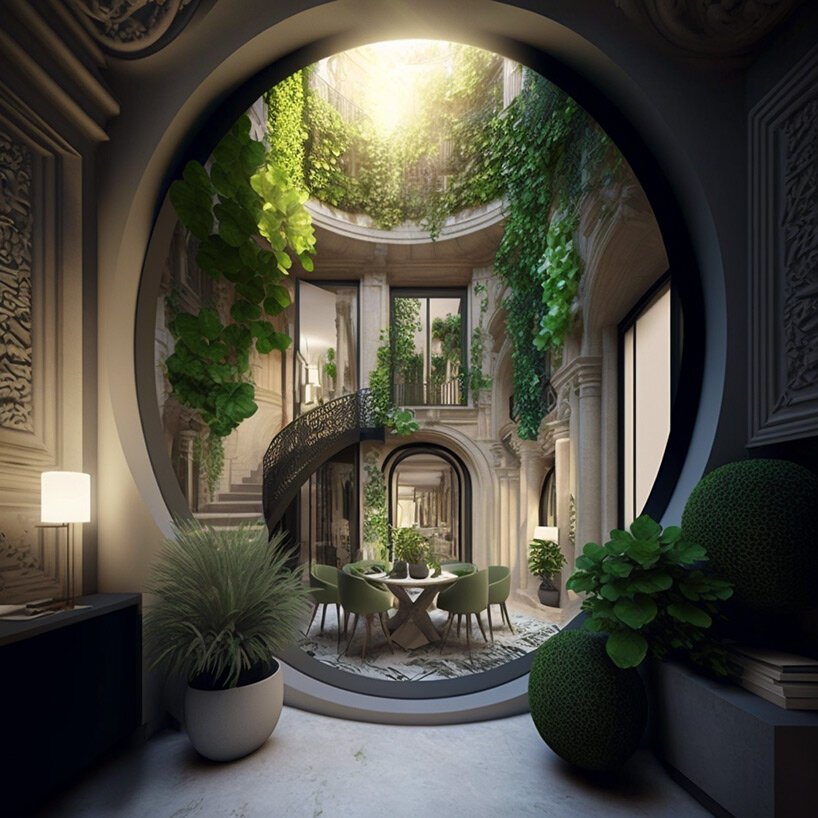 文森特·卡利宝 (vincent callebaut) 利用人工智能将“豪斯曼式”巴黎建筑重新构想为绿色、透气的建筑