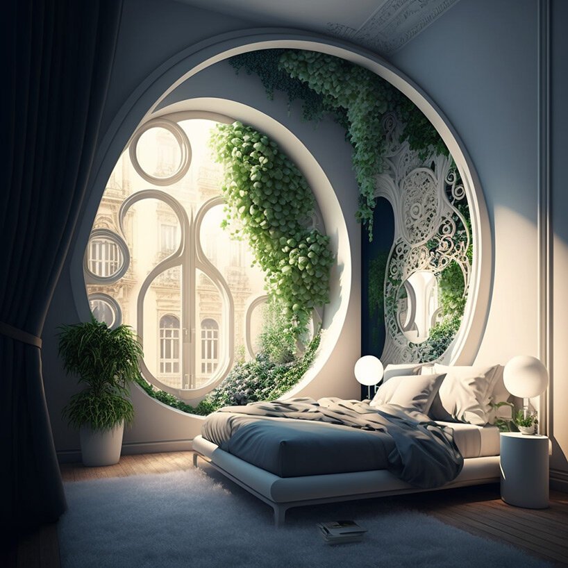 文森特·卡利宝 (vincent callebaut) 利用人工智能将“豪斯曼式”巴黎建筑重新构想为绿色、透气的建筑