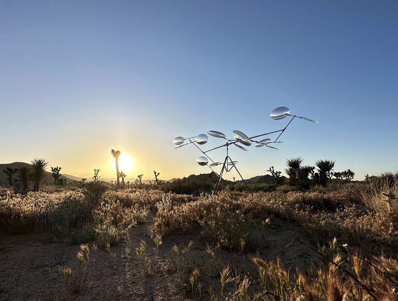 文森特·勒罗伊的光学镜头手机在约书亚树沙漠上空飞行