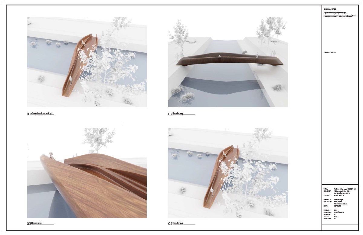 volkan alkanoglu 从造船业中汲取灵感，建造了起伏的木质“漂流”桥