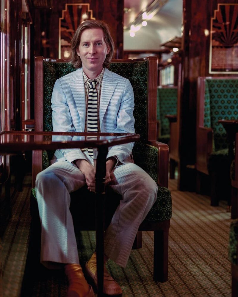 wes anderson revives 1950s train carriage inviting visitors into whimsical film sets