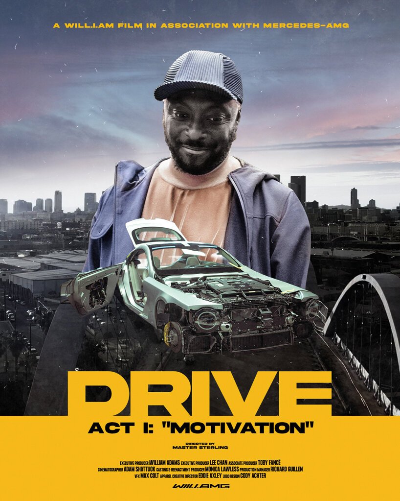 will.i.am 和梅赛德斯推出定制 AMG GT 4 门车，前脸为四四方方的 G-wagen