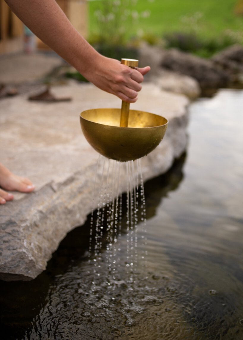 this wood-burning hot tub by goodland celebrates the experience of nature