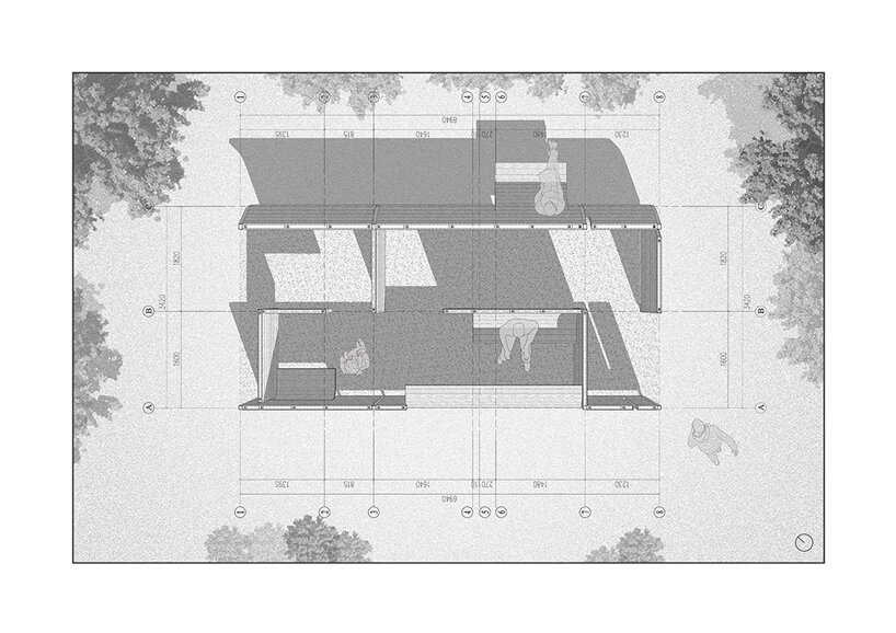 LIN 建筑事务所的木亭是一个可以坐下、冥想和凝视的地方