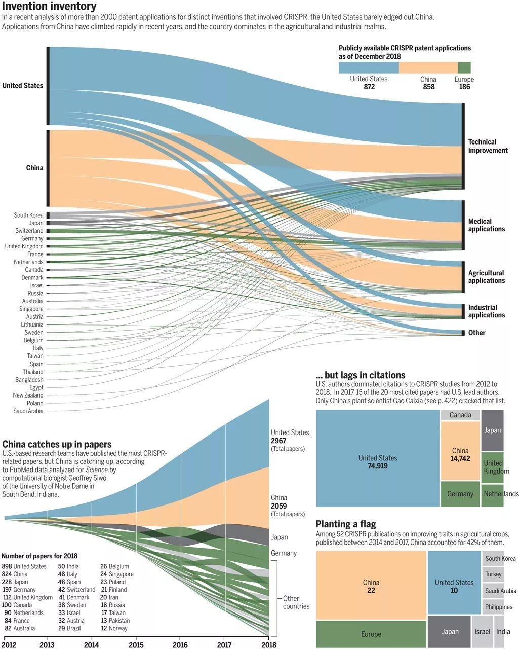 ​CRISPR 之中美对垒，中国强势崛起，正在成为全球领军者！