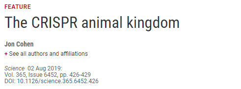 ​CRISPR 之中美对垒，中国强势崛起，正在成为全球领军者！