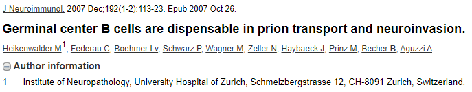 瑞士苏黎世大学医学院 Adriano Aguzzi 教授 9 篇论文涉嫌学术不端