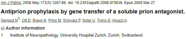 瑞士苏黎世大学医学院 Adriano Aguzzi 教授 9 篇论文涉嫌学术不端