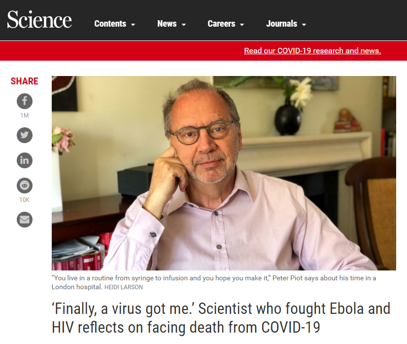 比利时病毒学家彼得・皮奥特讲述感染新冠肺炎经历