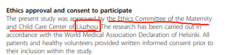 lisabeth M Bik 发现中国 7 个课题组伪造伦理审批