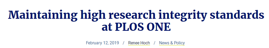 PLOS ONE13 篇学术论文再陷疑似造假风波 中国医学科学院等知名机构上榜