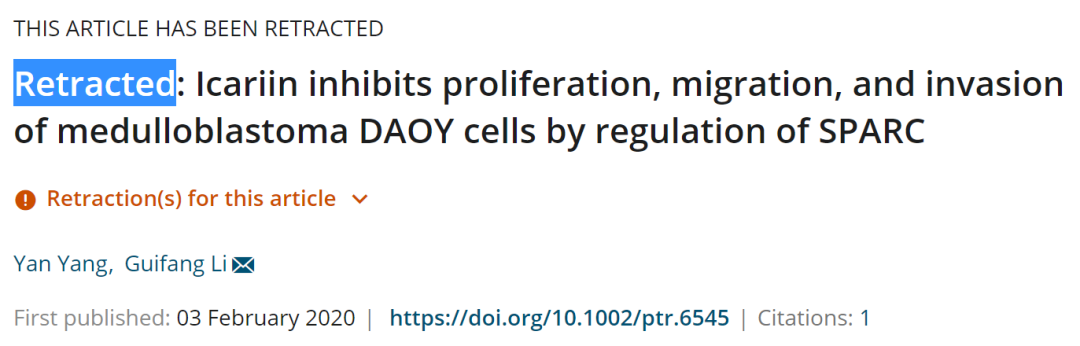 Phytotherapy Reaearch 因图片造假连撤中国学者 8 篇论文