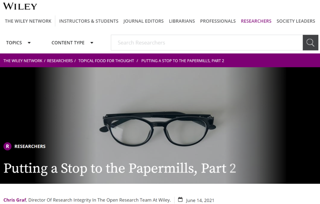 知名出版社 Wiley 一口气撤稿 209 篇