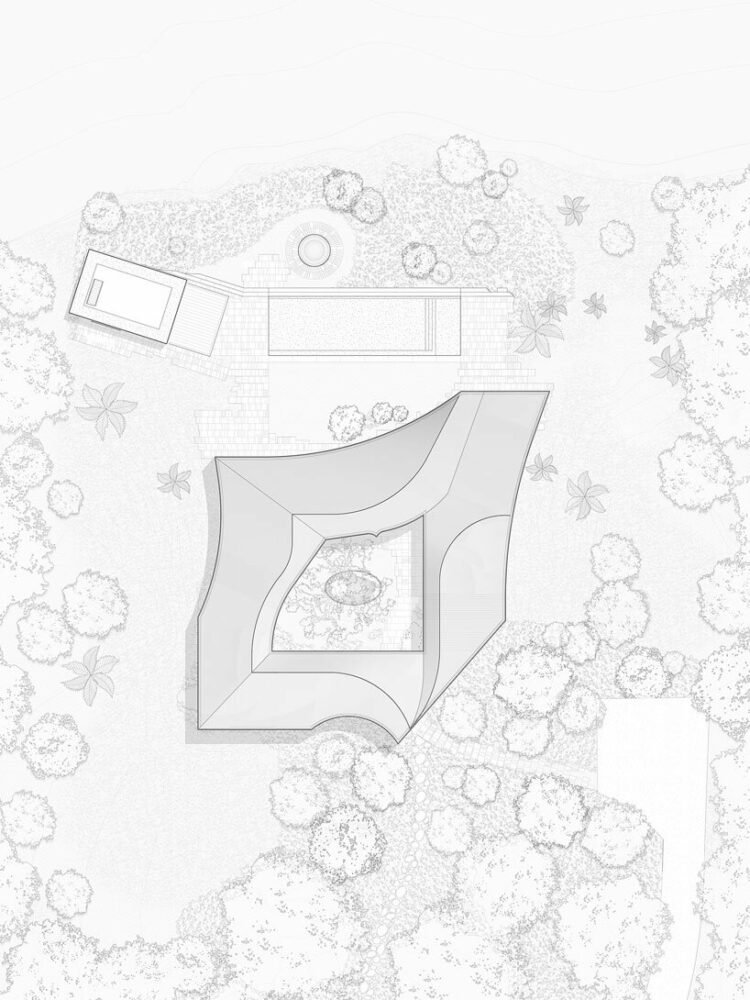 年轻的项目在其“casa las olas”休养屋顶部设有起伏的屋顶 年轻的项目在其“casa las olas”休养屋顶部设有起伏的屋顶