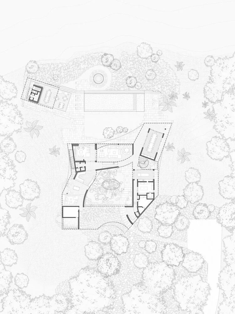 年轻的项目在其“casa las olas”休养屋顶部设有起伏的屋顶 年轻的项目在其“casa las olas”休养屋顶部设有起伏的屋顶