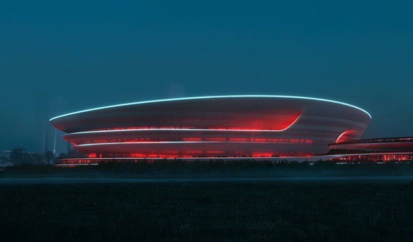 扎哈·哈迪德建筑师事务所的梯田体育场与杭州茶园遥相呼应 扎哈·哈迪德建筑师事务所的梯田体育场与杭州茶园遥相呼应