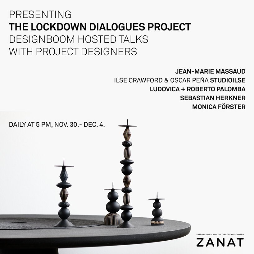 designboom 每天在 Instagram 上直播 zanat 封锁对话