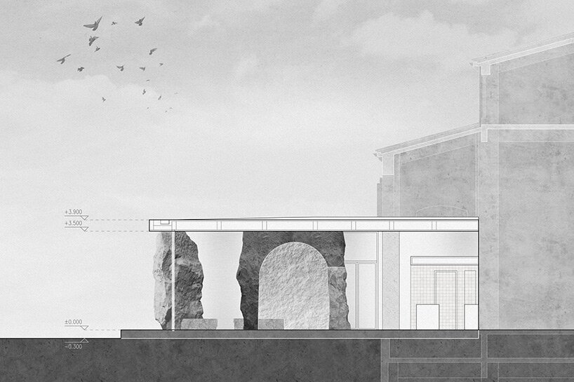 蓝色的。建筑工作室将自然融入佐莱主义甜点咖啡馆,中国 蓝色的。建筑工作室将自然融入佐莱主义甜点咖啡馆,中国