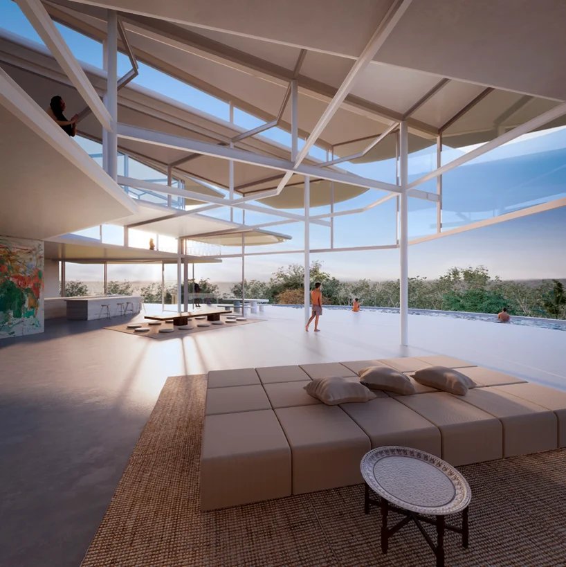 zU-studio 在哥斯达黎加的私人住宅就像一只鸟重叠的叶子 zU-studio 在哥斯达黎加的私人住宅就像一只鸟重叠的叶子