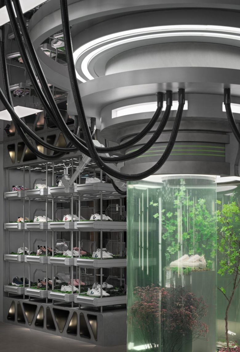 ALL DESIGN STUDIO 设计的“未来实验室”鞋店