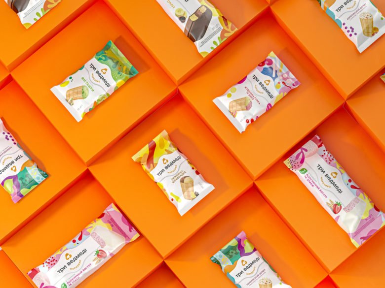 冰淇淋包装的重新设计“三只熊”