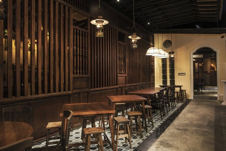 Design Plus (D+) 设计的第 12 号美食街餐厅，胡志明市 – 越南
