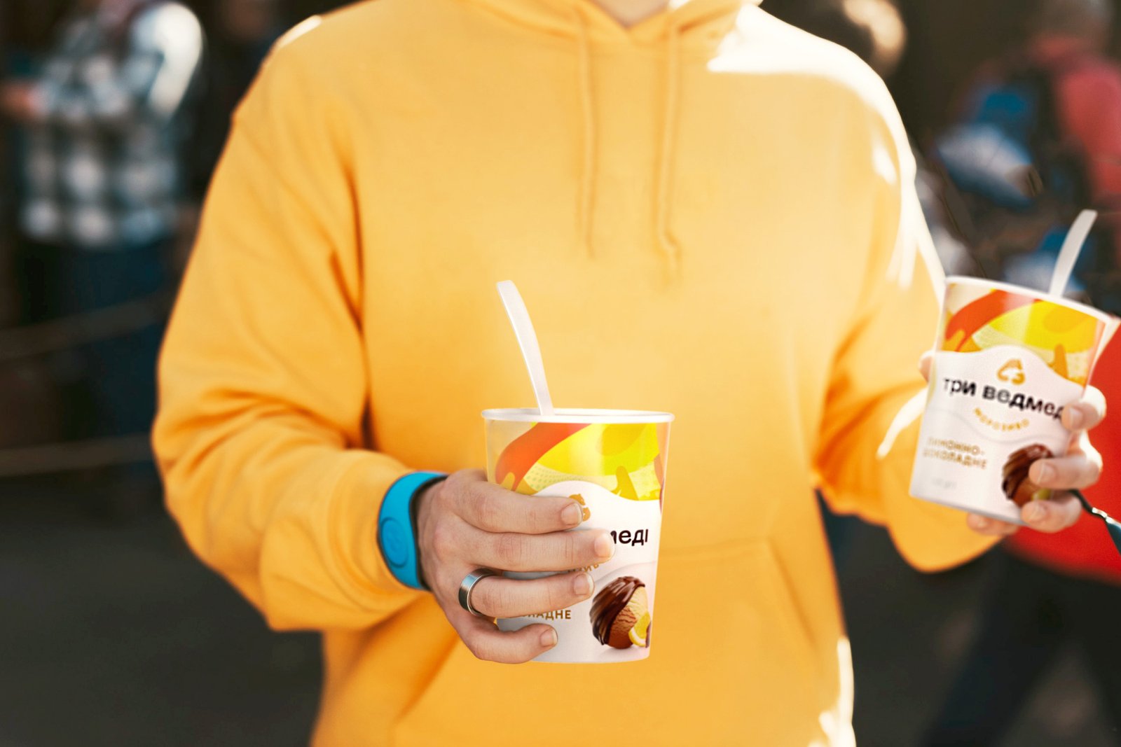 冰淇淋包装的重新设计“三只熊”