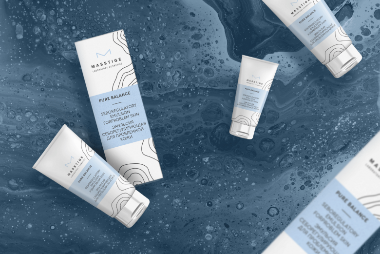 Moloko Creative 为 Masstige 化妆品设计的 Pure Balance 包装