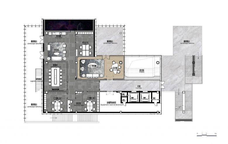 保利丰盛销售中心天际线花园，T.K. 楚设计