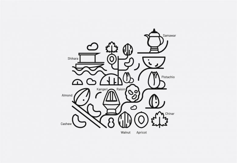 Jaherat Design 设计的 Aabshar 干果