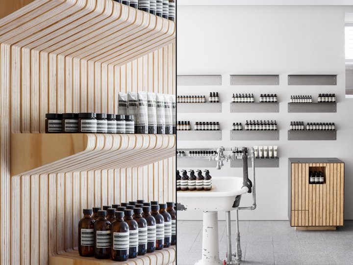 纽约市 Tacklebox Architecture 设计的 Aesop 商店