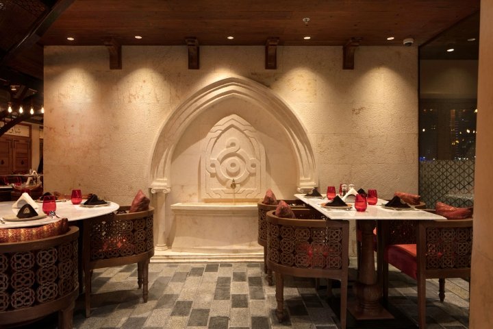 由 4SPACE Design 设计的 Marsa Al Seef 的 Al Hamidieh 餐厅，迪拜 – 阿联酋