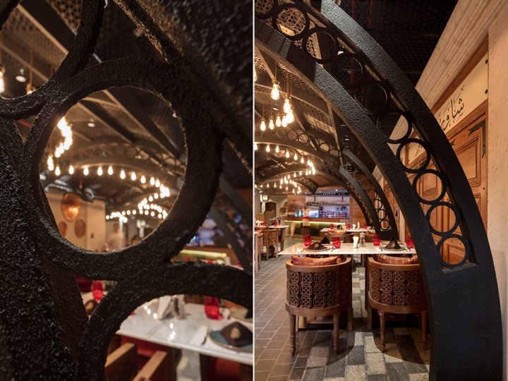 由 4SPACE Design 设计的 Marsa Al Seef 的 Al Hamidieh 餐厅，迪拜 – 阿联酋