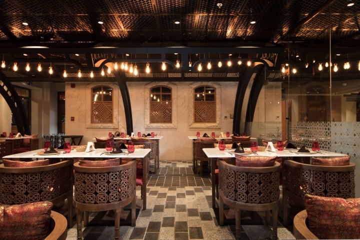由 4SPACE Design 设计的 Marsa Al Seef 的 Al Hamidieh 餐厅，迪拜 – 阿联酋